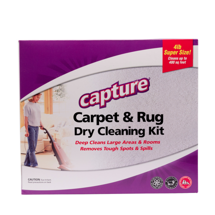 Capture Carpet & Rug Dry Cleaning Kit 4 pound, packaging on a white background