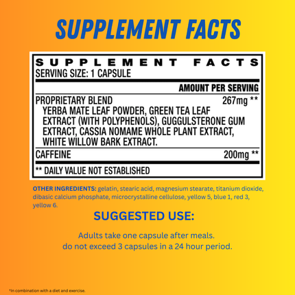 Stacker 2 Fat Burner Capsules, Ephedra Free, 100-Count Bottle