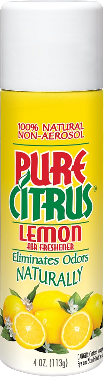 Pure Citrus All-Natural Non-Aerosol Odor Eliminator, Lemon scent, Pack of 6