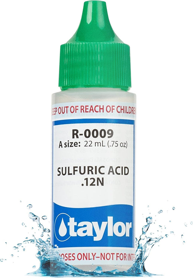 TAYLOR TECHNOLOGIES INC R-0009-A SULFURIC ACID .12N 3/4 OZ