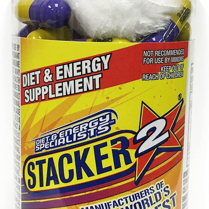 Stacker 2 Fat Burner Capsules, Ephedra Free, 100-Count Bottle