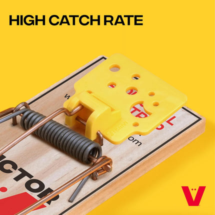 Victor Mouse Traps M035-12, Plastic Pedal, Sustainably Sourced FSC Wood, Wooden Mouse Traps, 12 Pack
