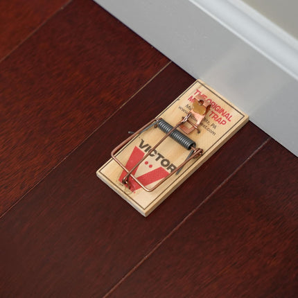 Victor Mouse Traps M150-12, Metal Pedal, Sustainably Sourced FSC Wood, Wooden Mouse Traps - Pack of 12 traps