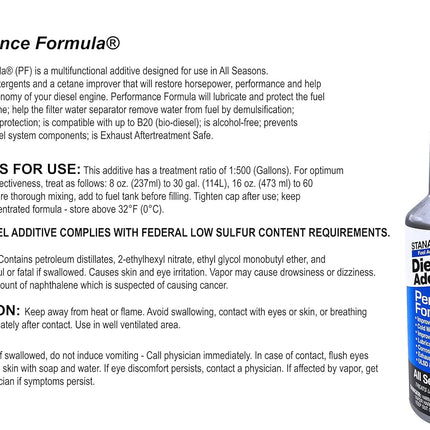 Stanadyne Performance Formula Diesel Fuel Additive - 16 Oz. Case of 12 38565P