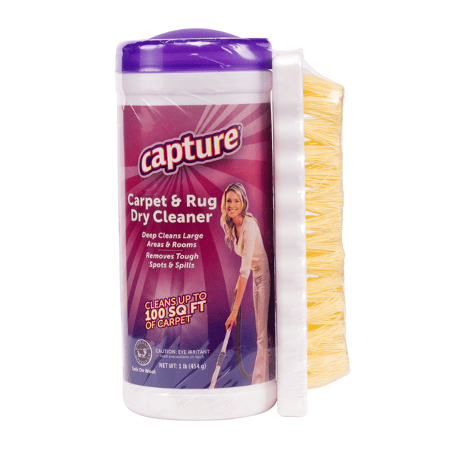 Capture Carpet & Rug Dry Cleaner with Brush 1 Lb