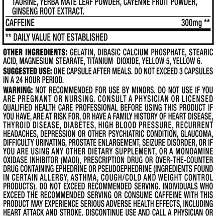 Stacker 2 Yellow Swarm Extreme Energizer Capsules, 20 Ct Bottle, Ephedra-Free High-Potency Energy & Metabolism Support, Pack of 3, 60 Pills Total